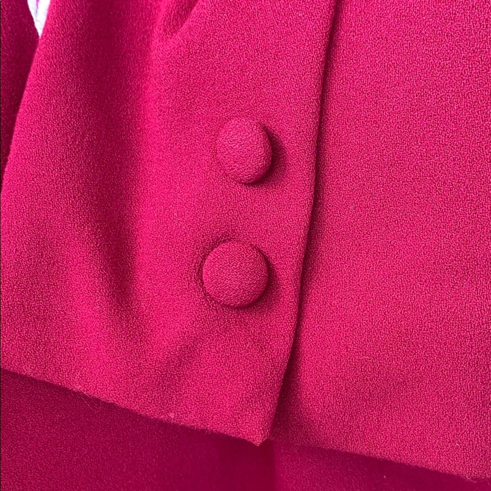 Bob Mackie Magenta Pink Wearable Art  Appliqué Blazer Jacket - Picture 5 of 12
